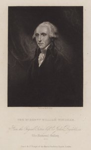 William Windham, homme politique whig anglais - William Thomas Fry