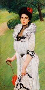 La robe blanche - Portrait d