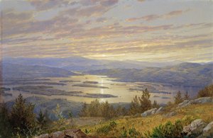 Lac Squam depuis Red Hill, 1874