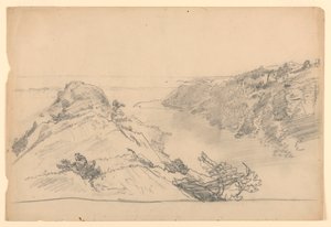 Étude pour "De Paradis à Purgatoire, Newport" - William Trost Richards