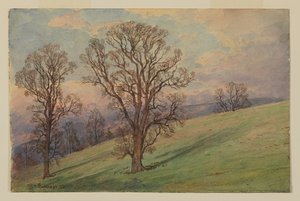 Étude de paysage, Chester County, PA - William Trost Richards
