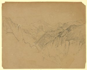 Étude de paysage, Lauterbrunnen, Suisse - William Trost Richards