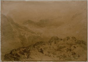 Un passage rocheux entre les montagnes (Glen Croe, avec les pentes de Ben Arthur : Ben an Lochain) - Joseph Mallord William Turner