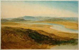 Campagne romaine : Le Tibre depuis Castel Giubelio - Joseph Mallord William Turner