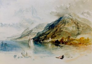 Le château de Chillon au lac Léman, vu de Villeneuve - Joseph Mallord William Turner