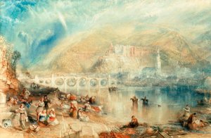 Heidelberg avec un arc-en-ciel - Joseph Mallord William Turner