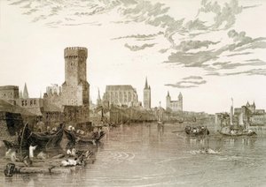 Cologne vue du fleuve - Joseph Mallord William Turner