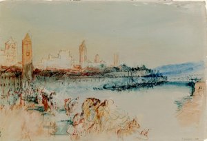 Ratisbonne vue du pont - Joseph Mallord William Turner