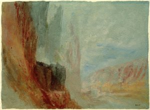Rochers sur la Meuse - Joseph Mallord William Turner