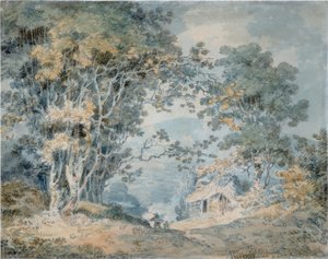 Rustiques sur un chemin de campagne à Hindhead, Surrey - Joseph Mallord William Turner