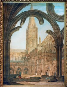Vue sud depuis les cloîtres, cathédrale de Salisbury - Joseph Mallord William Turner