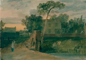 Maison du ferry de Syon, Isleworth, coucher de soleil - Joseph Mallord William Turner
