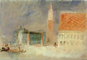La Piazzetta et le Palais des Doges depuis le Bacino - Joseph Mallord William Turner