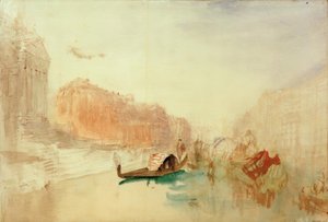 Les marches de Santa Maria della Salute, regardant le Grand Canal - Joseph Mallord William Turner