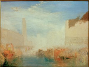 Venise : La Piazzetta avec la cérémonie du Doge se mariant - Joseph Mallord William Turner