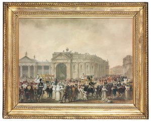 Le roi George IV à College Green, Dublin