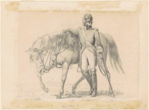 Dragon avec son cheval - William Tylee Ranney