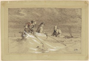 Étude pour "Pêche au shad" - William Tylee Ranney