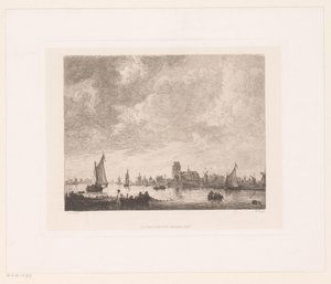 Vue sur la Merwede devant Dordrecht - William Unger