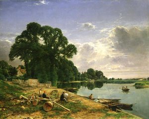 Sur la Tamise, vers 1870 - William W. Gosling
