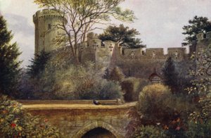 Château de Warwick : le pont du fossé - William W. Quatremain