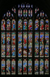 La Nativité et le thème du Baptême, 1859 (vitrail)