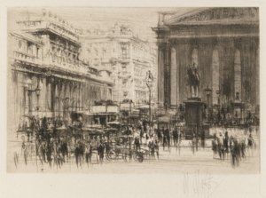 London Set : Bank (avec le Royal Exchange) - William Walcot