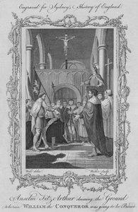 Anselm Fitz Arthur revendiquant le terrain où Guillaume le Conquérant devait être enterré, 1773