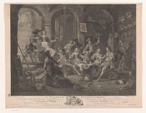 Intérieur avec compagnie fumant et buvant (Voornaamste schilderijen van Engeland) - William Walker