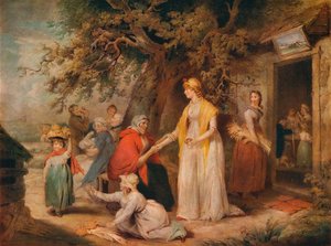Devant une auberge de campagne, 18e siècle - William Ward