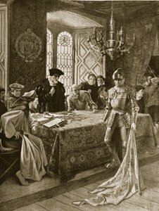Le retour du drapeau des métiers à Édimbourg après Flodden, illustration de 