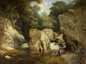 Scène au Nord du Pays de Galles, c.1846 - William West