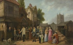 Scène devant une auberge, peut-être à Long Ashton, Bristol, vers 1824 - William West