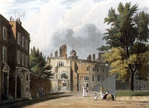 Charterhouse depuis la place - William Westall