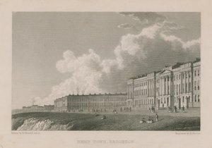Vue générale de Kemp Town à Brighton - William Westall