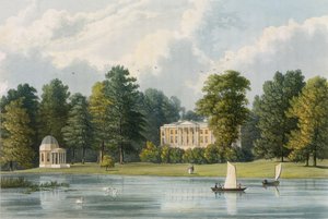 Hampton House, gravé par Richard Gilson Reeve (1803-89), publié en 1828 - William Westall