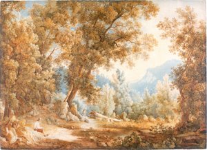 Paysage avec figures, vers 1807-1820 - William Westall