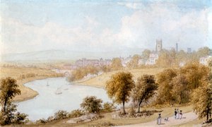 Rivière Dee et Église Saint-Jean - William Westall