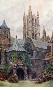 Canterbury, le Baptistère et la Salle Capitulaire - William Wiehe Collins