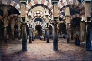 Cordoue, intérieur de la Mesquita - William Wiehe Collins