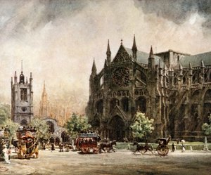 Londres, Abbaye de Westminster. Le Transept Nord - William Wiehe Collins