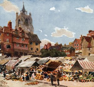 Norwich, la place du marché