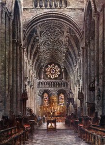 Oxford, Christchurch. Intérieur de la nef - William Wiehe Collins