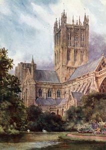 Wells, la Cathédrale et les Bassins - William Wiehe Collins