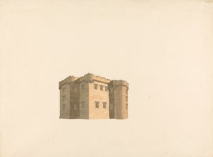 Château de Cluny, Aberdeenshire, Écosse : Perspective - William Wilkins