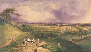 Manchester depuis la falaise, Higher Broughton - William Wyld