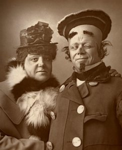 Harry Nicholls et Herbert Campbell, acteurs britanniques la Reine et le Roi, 1888 - William and Daniel Downey