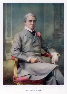 Sir John Hare, acteur anglais et directeur du Garrick Theatre, 1901
