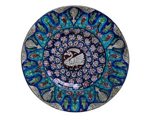Plat avec oiseau et poisson - William de Morgan