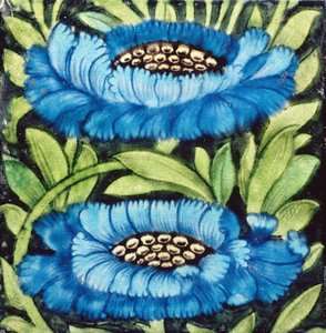 Carreau avec motif floral